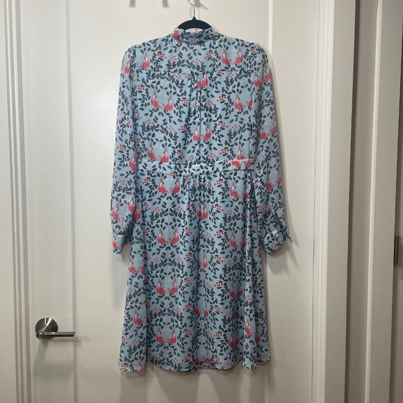 NWT Boden Sylvia Shirt Dress Size 6R with neck tie - Picture 4 of 8